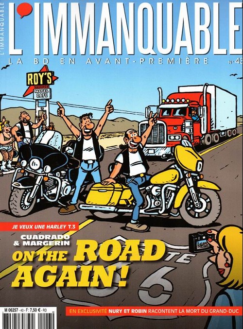 Couverture de IMMANQUABLE (L') #43 - Cuadrado & Margerin : On the road again
