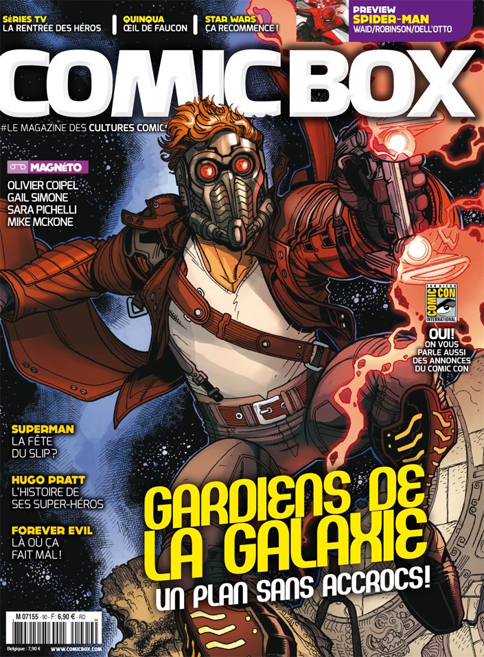 Couverture de COMIC BOX #90 - Gardiens de la Galaxie : un plan sans accrocs !
