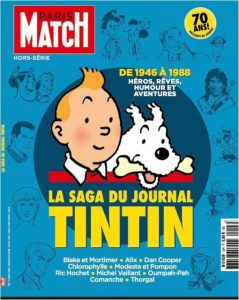 Couverture de PARIS MATCH HORS SERIE #13 - La saga du journal Tintin 