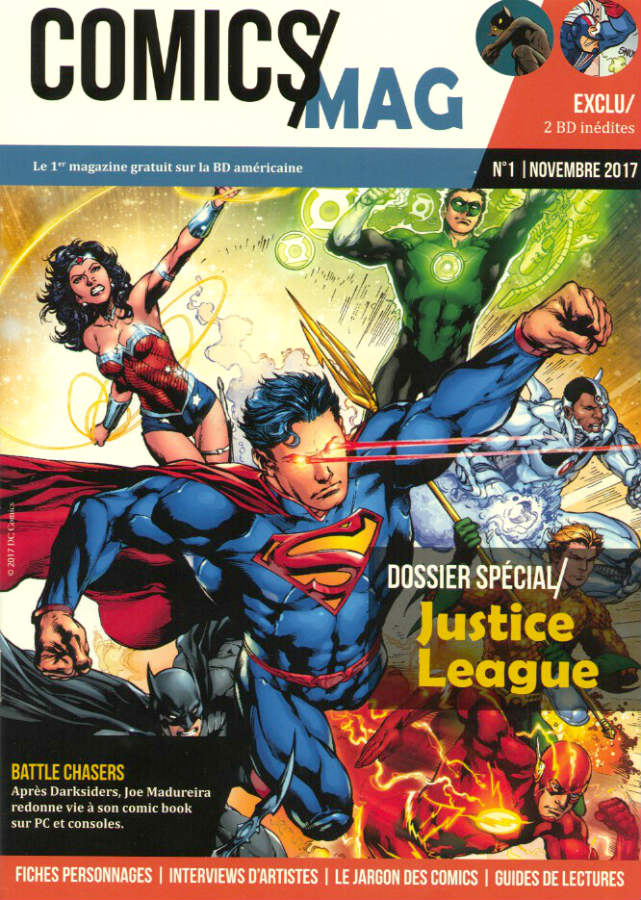 Couverture de COMICS MAG #1 - Novembre 2017