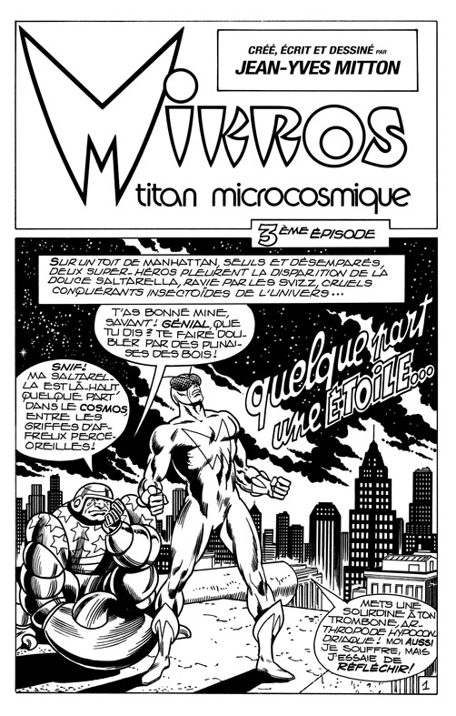 Une planche extraite de MIKROS ARCHIVES #1 - Les Titans microcosmiques