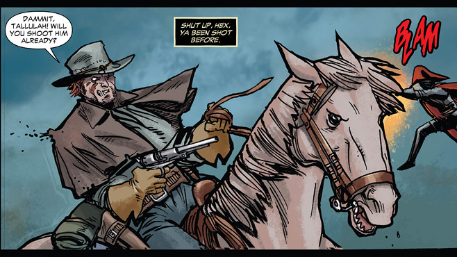 Une planche extraite de ALL STAR WESTERN #2 - War of Lords and Owls