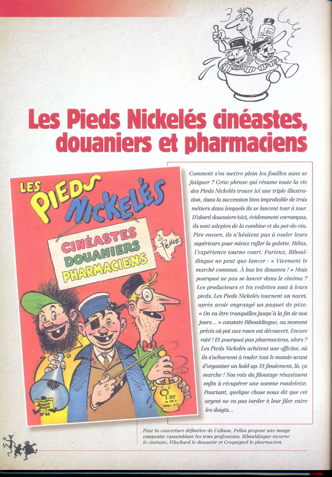 Une planche extraite de PIEDS NICKELÉS, LA COLLECTION (LES) #16 - Les Pieds Nickelés cinéastes, douaniers et pharmaciens
