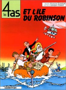 Couverture de 4 AS (LES) #9 - Et l'île du Robinson