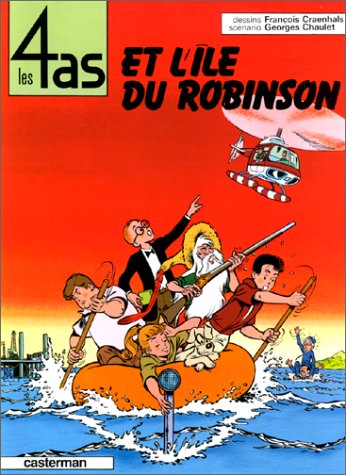 Couverture de 4 AS (LES) #9 - Et l'île du Robinson