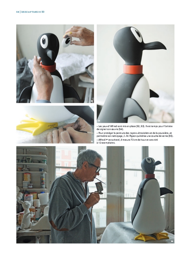 Les sculpteurs de bd dans l atelier des createurs de figurines - -  Éditions Eyrolles