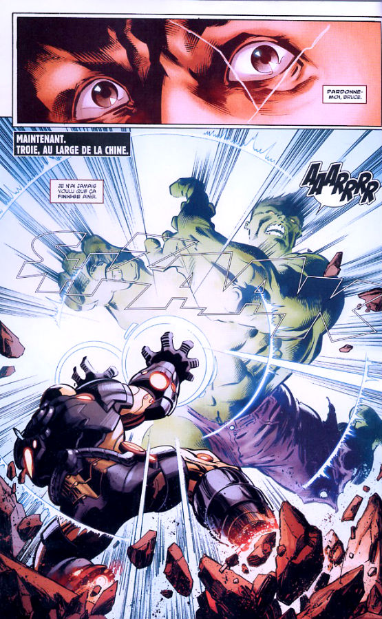 Une planche extraite de ORIGINAL SIN EXTRA #2 - Hulk vs Iron Man