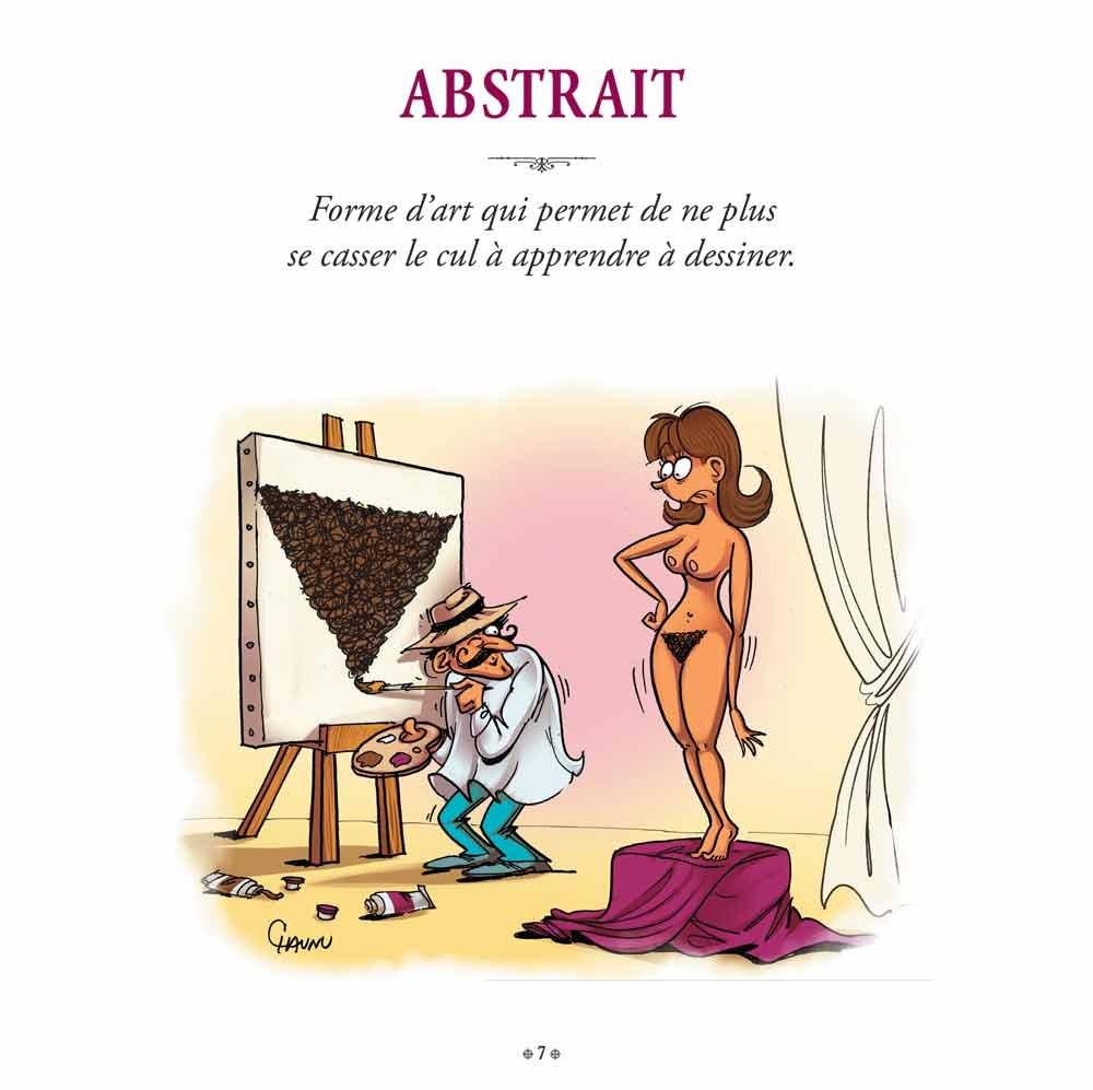 Une planche extraite de Le dictionnaire illustré de Laurent Baffie
