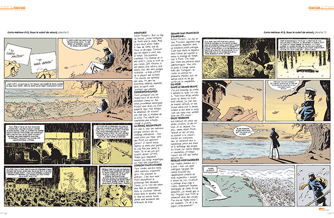 Une planche extraite de CASEMATE #85 - Il revient après 23 ans d'absence ...Corto...avant du Tintin ?
