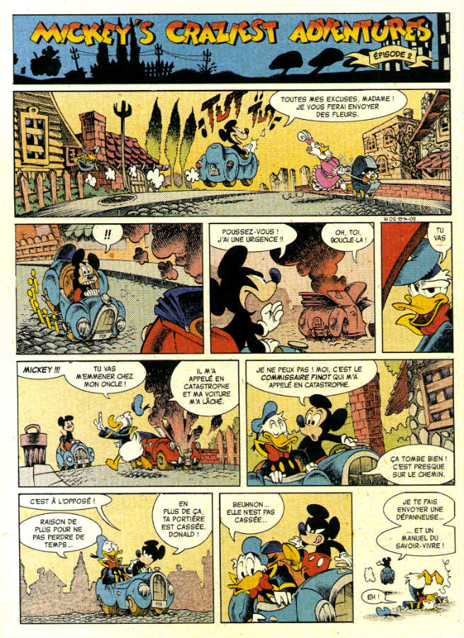 Une planche extraite de Mickey's craziest adventures