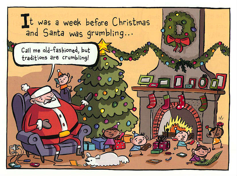 Une planche extraite de Adventures in cartooning Christmas Special