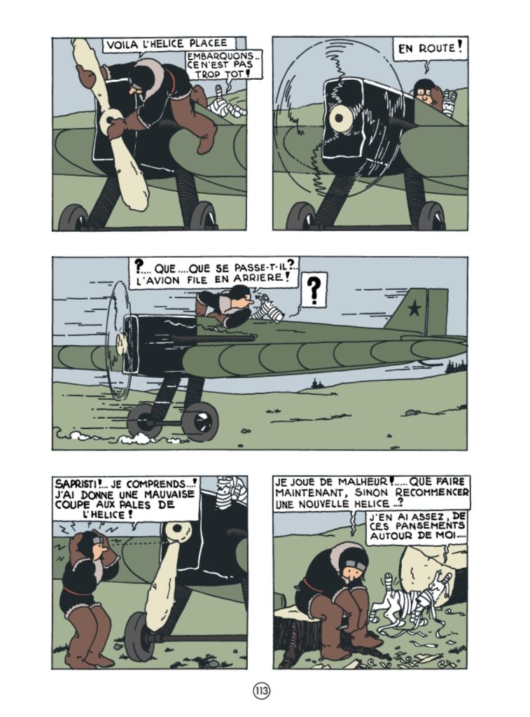 Une planche extraite de TINTIN #1 - Tintin au pays des Soviets - en couleur