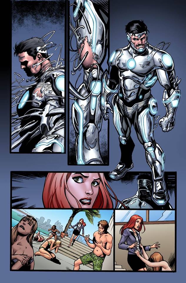 Une planche extraite de SUPERIOR IRON-MAN #1 - Superior Iron-Man