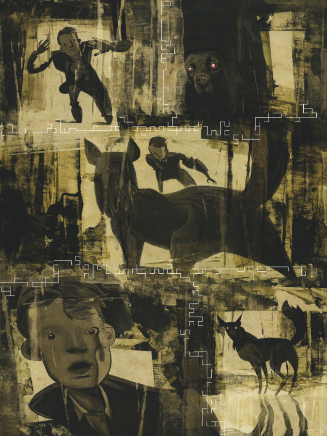 Une planche extraite de Black Dog, les rêves de Paul Nash