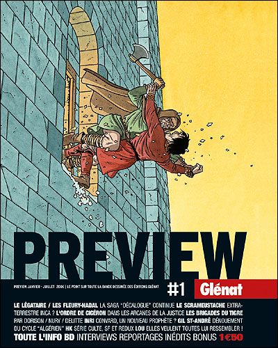 Couverture de PREVIEW GLENAT #1 - Préview Glénat 2006