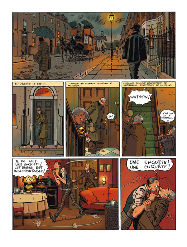Une planche extraite de BAKER STREET #Int. - All you Need is Holmes