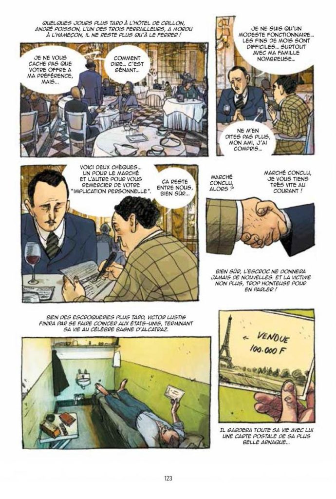 Une planche extraite de Guide de Paris en bandes dessinées