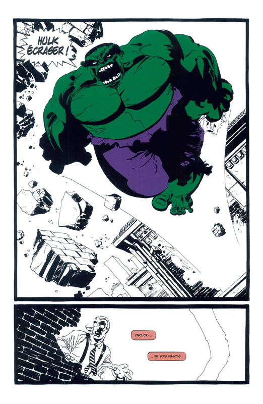 Une planche extraite de 20 ANS PANINI COMICS # - Hulk : Gris