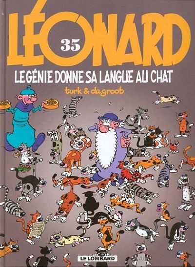 Couverture de LEONARD #35 - Le génie donne sa langue au chat