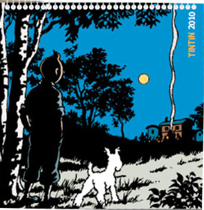 Couverture de Calendrier Tintin 2010