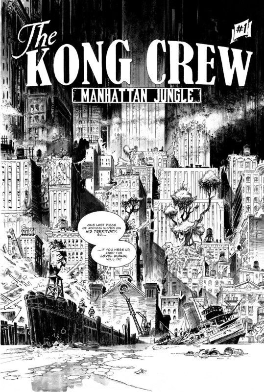Une planche extraite de THE KONG CREW #1 - Manhattan Jungle