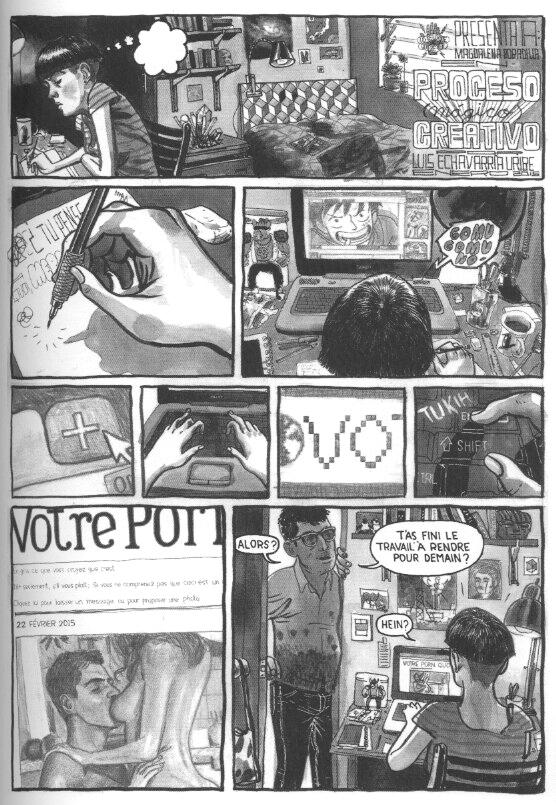 Une planche extraite de Anthologie de la bande dessinée colombienne