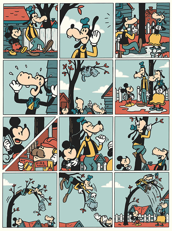 Une planche extraite de Super Mickey