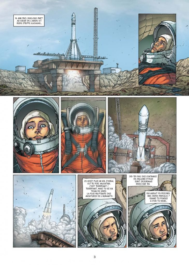 Une planche extraite de PIONNIERES #3 - valentina Terechkova, cosmonaute