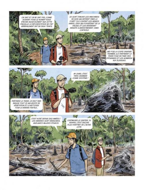 Une planche extraite de AVENTURE GÉOPOLITIQUE (L') #1 - La déforestation
