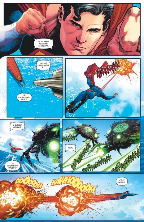 Une planche extraite de SUPERMAN INFINITE #1 - L'ascension du Warworld