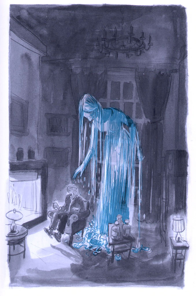 Une planche extraite de Le fantôme de l'eau d'Harrowby Hall