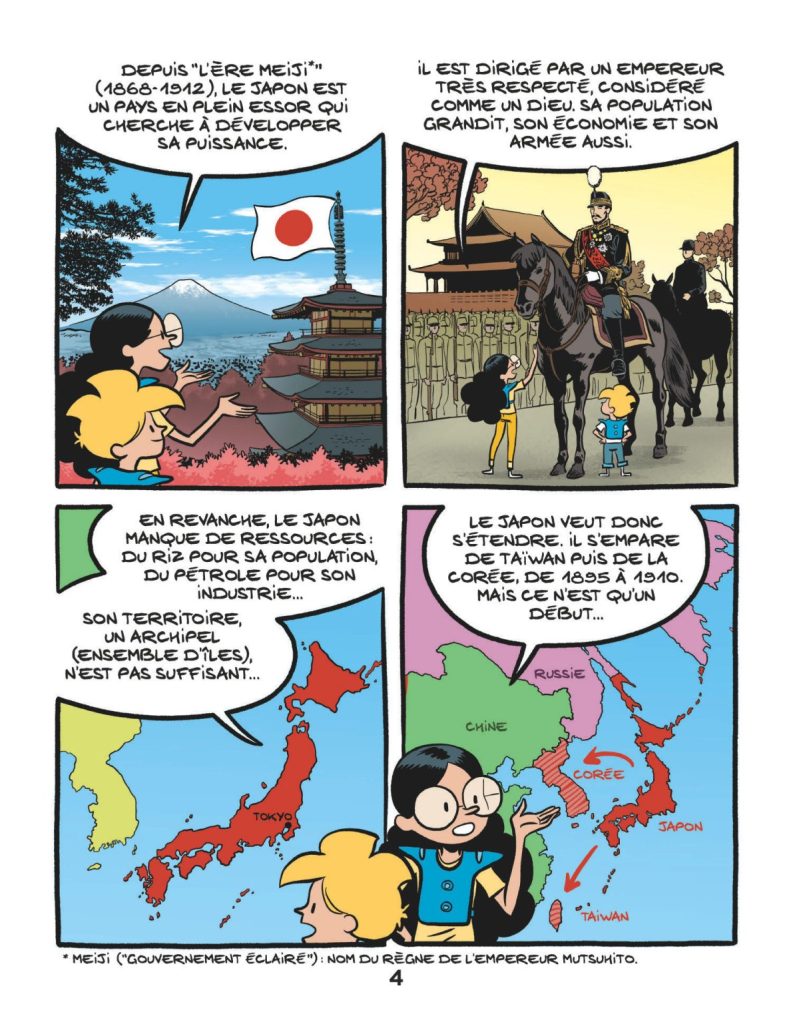 Une planche extraite de FIL DE L'HISTOIRE RACONTE PAR ARIANE & NINO (LE) #28 - 1939-1945 : Le Japon dans la guerre jusqu'au bout