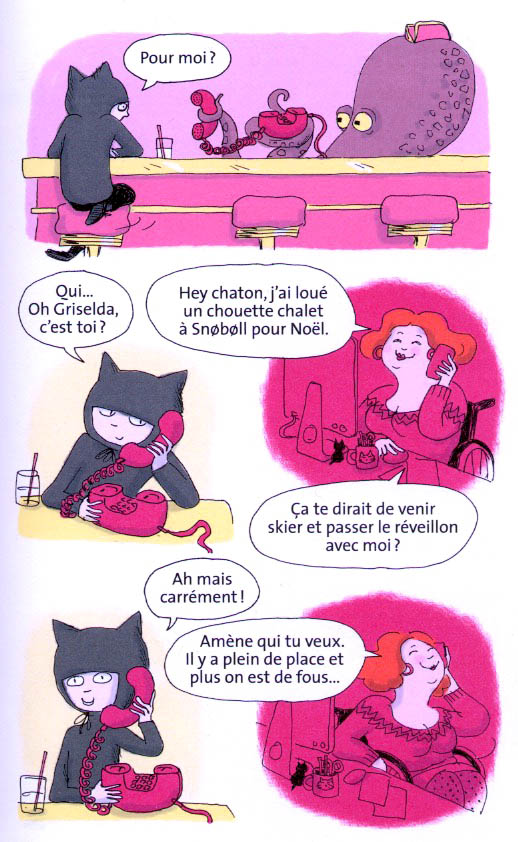 Une planche extraite de MISS CHAT #3 - Le mystère de la neige chaude