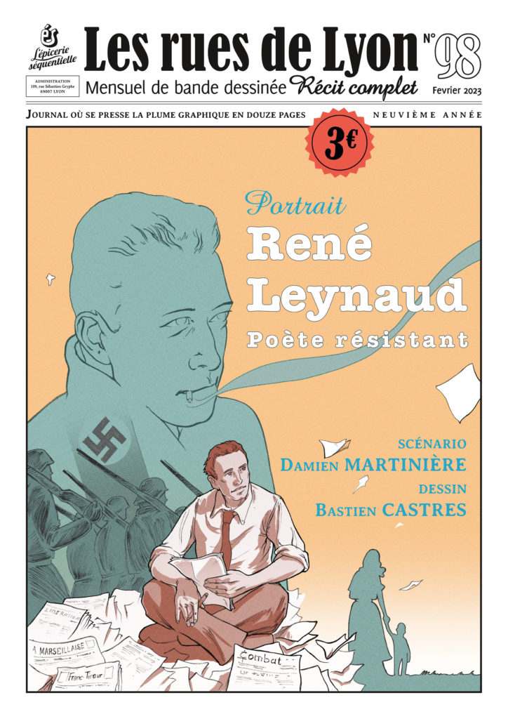 Couverture de RUES DE LYON (LES) #98 - René Leynaud, poète résistant
