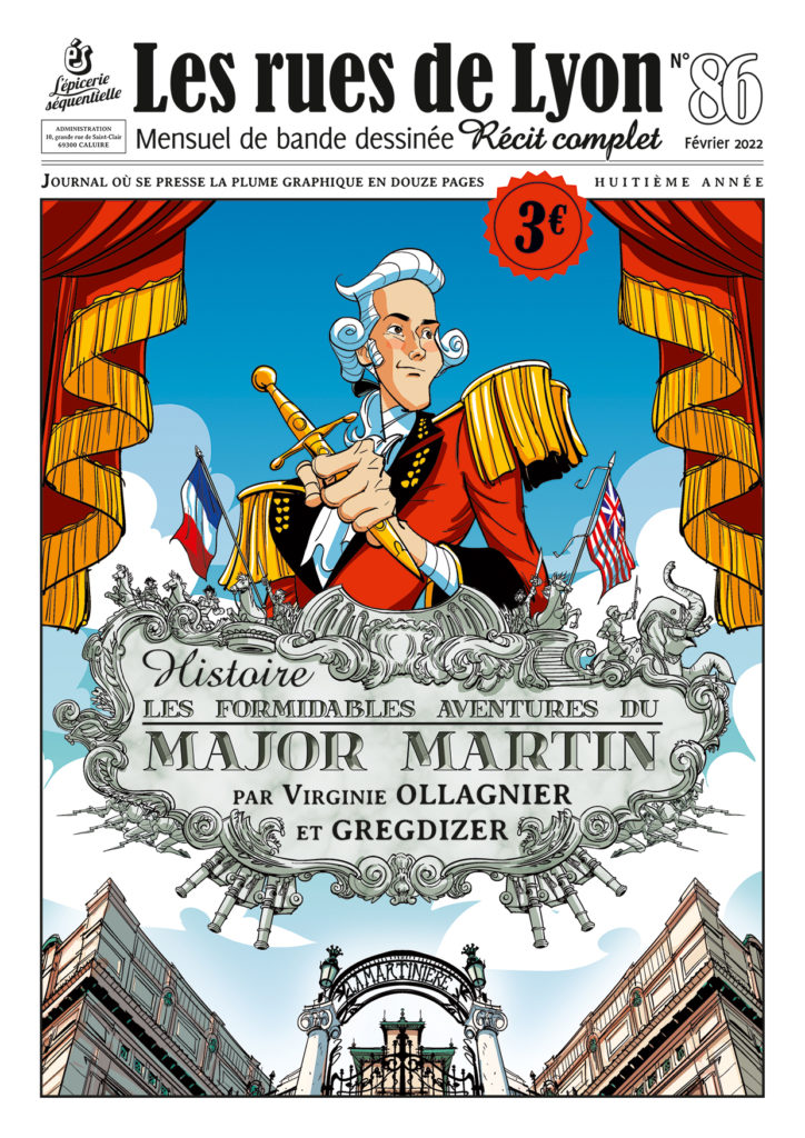 Couverture de RUES DE LYON (LES) #86 - Les formidables aventures du Major Martin