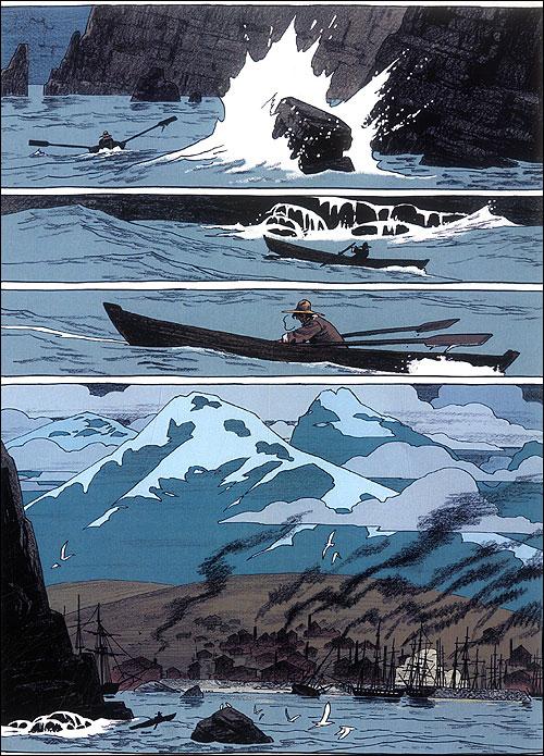 Une planche extraite de VOYAGE D'ESTEBAN (LE) #1 - Le baleinier