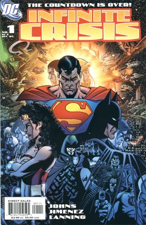 Une planche extraite de BATMAN & SUPERMAN #8 - Infinite Crisis (1/4)