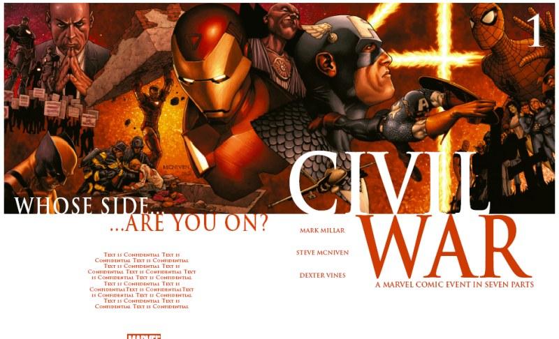 Une planche extraite de CIVIL WAR #1 - Un événement Marvel en sept volets