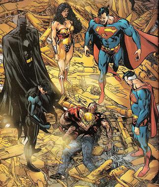Une planche extraite de BATMAN & SUPERMAN #11 - Infinite Crisis (4/4)