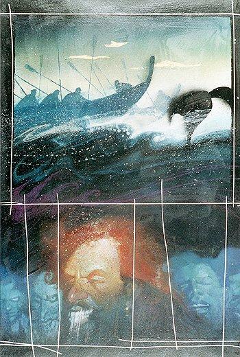 Une planche extraite de CLASSICS ILLUSTRATED #4 - Moby Dick