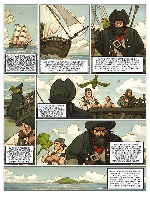Une planche extraite de SEPT #3 - Sept pirates