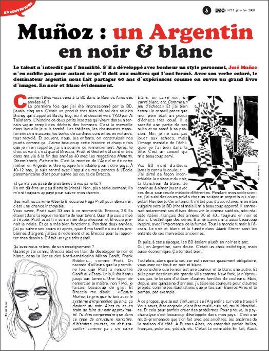 Une planche extraite de ZOO (MAGAZINE) #11 - Janvier / Février 2008