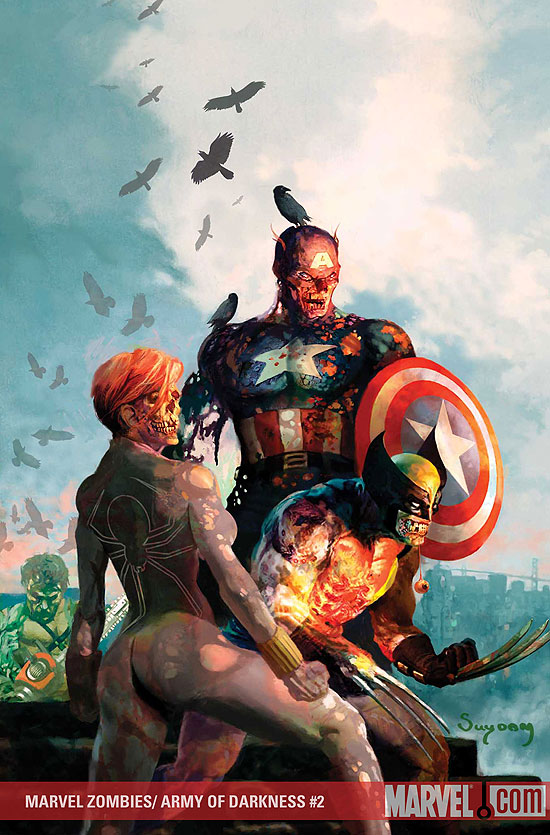 Couverture de MARVEL ZOMBIES VS THE ARMY OF DARKNESS #2 - Marvel Team-ups