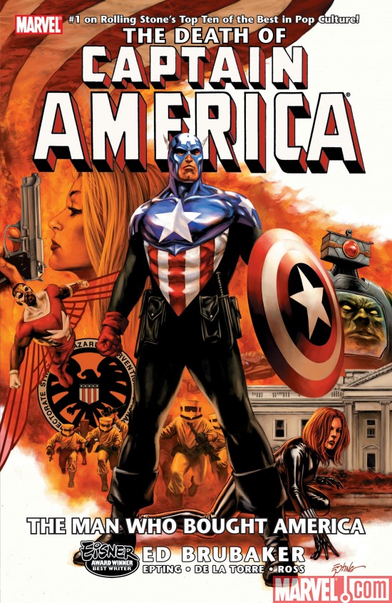 Couverture de CAPTAIN AMERICA #8 - The death of Captain America Vol.3: The man who bought America