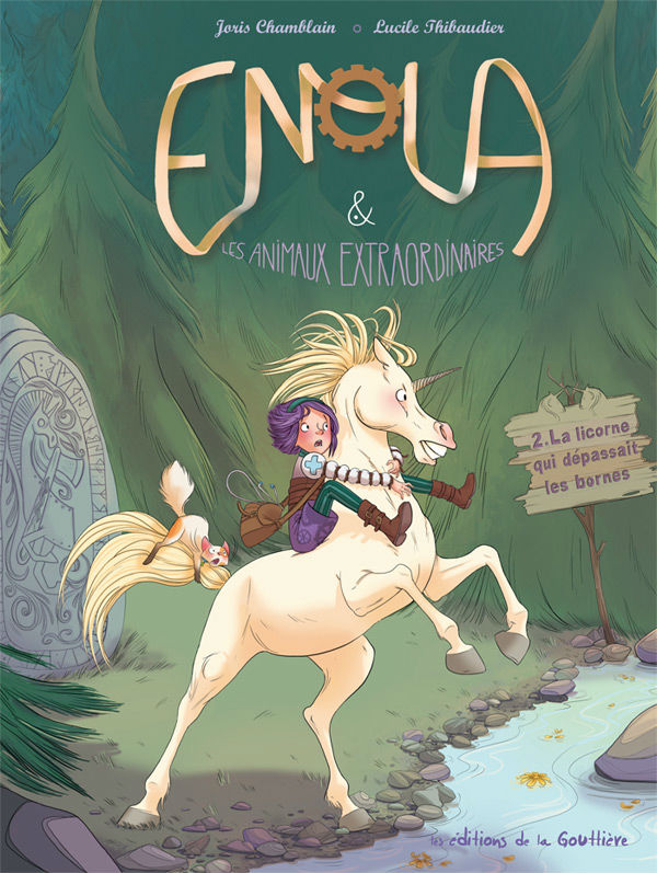 Couverture de ENOLA ET LES ANIMAUX EXTRAORDINAIRES #2 - La licorne qui dépassait les limites