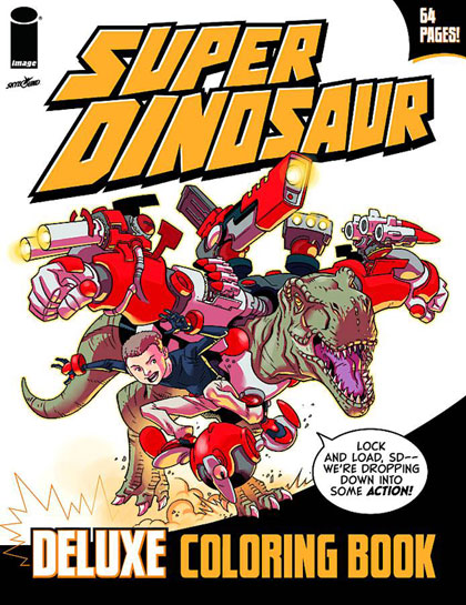 Couverture de Super Dinosaur Deluxe Coloring book