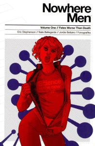 Couverture de NOWHERE MEN (VO) #1 - Fates worse than Death