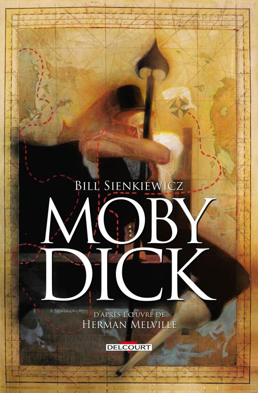 Couverture de Moby Dick, d'après l'oeuvre de Herman Melville