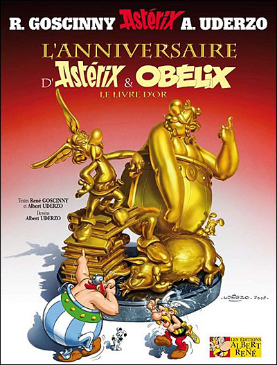 Couverture de ASTERIX #34 - L'anniversaire d'Astérix et Obélix - Le livre d'or