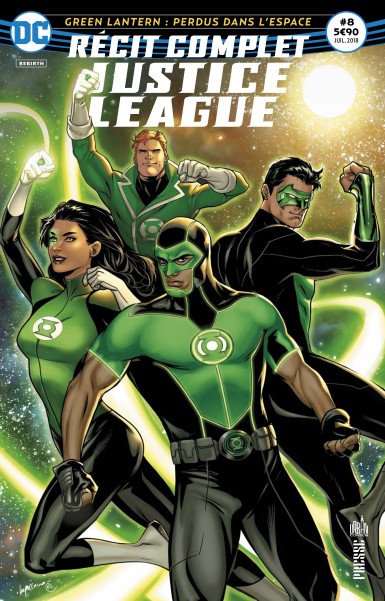 Couverture de RECIT COMPLET JUSTICE LEAGUE  #8 - Green Lantern : perdus dans l'espace